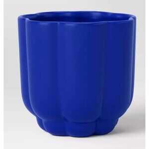 ROOM ESSENTIALS Scallop Planter Cobalt Blue (2-pack bundle)